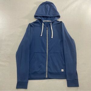 Marine Layer Womens Afternoon Blue Hoodie Full Zip Sz Medium Lightweight #13771